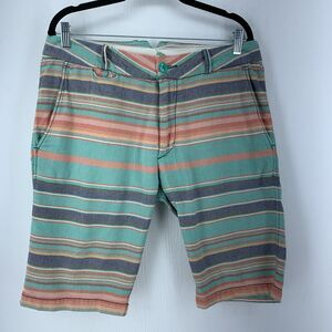 Jet Lag Everywhere‎ Mens 33 Bermuda Chino Shorts Multicolor Streetwear Preppy